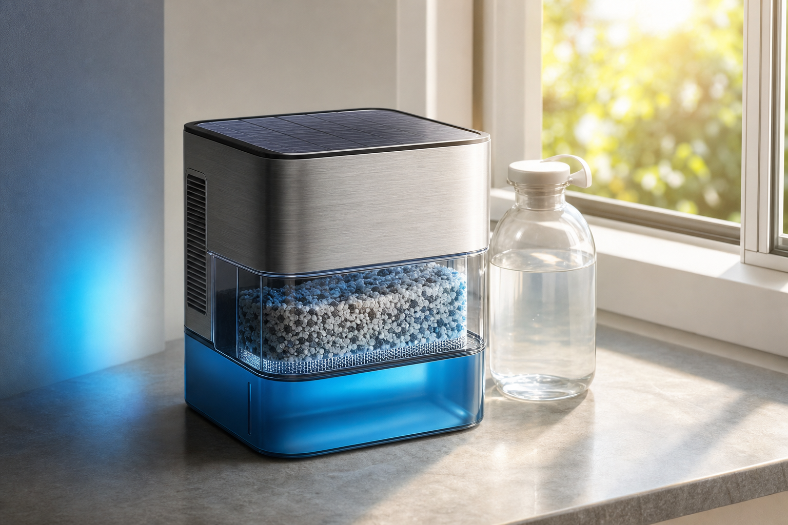 Tier 2 compact zeolite box on windowsill